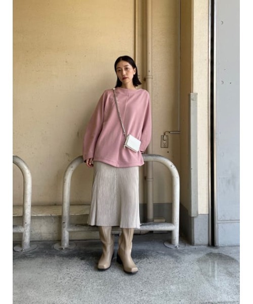 M_（エムアンダーバー）の「【M_】PLEATS スカート（スカート・レディース・ブラック/ピンク/アイボリー・1/2）」の8枚目の写真