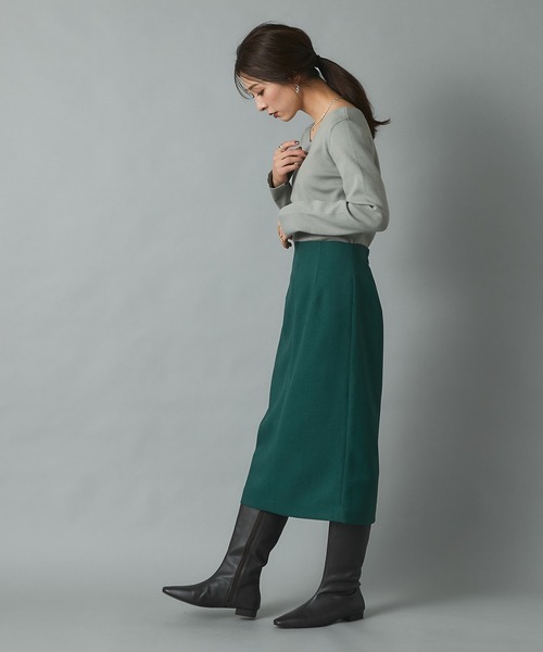 RIVE DROITE（リヴドロワ）の「大人のワードローブに欠かせない一枚　アンゴラタッチ総針ニット（ニット/セーター・レディース・オフホワイト/ピンクベージュ/ミント・FREE）」の16枚目の写真