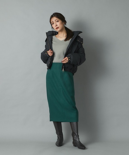 RIVE DROITE（リヴドロワ）の「大人のワードローブに欠かせない一枚　アンゴラタッチ総針ニット（ニット/セーター・レディース・オフホワイト/ピンクベージュ/ミント・FREE）」の4枚目の写真