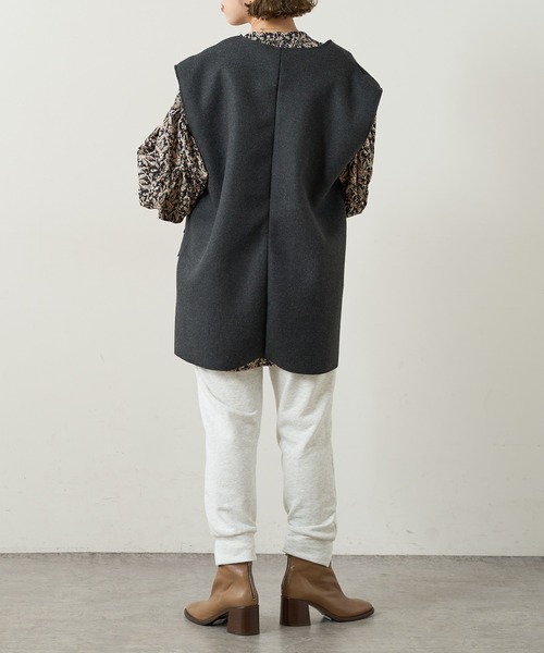 Omekashi(オメカシ)の「スウェットスリットパンツ(スウェットパンツ・レディース・アイボリー/パープル/チャコールグレー/オフホワイト/ベージュ・FREE)」の8枚目の写真