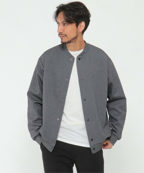 IKKA LOUNGE(イッカラウンジ)の「テックストレッチスタンドブルゾン(カーディガン/ボレロ・メンズ・ブラック/スモークグレー・M/L/S/XL)」の9枚目の写真