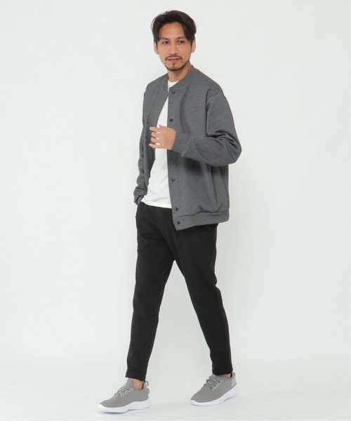 IKKA LOUNGE(イッカラウンジ)の「テックストレッチスタンドブルゾン(カーディガン/ボレロ・メンズ・ブラック/スモークグレー・M/L/S/XL)」の5枚目の写真