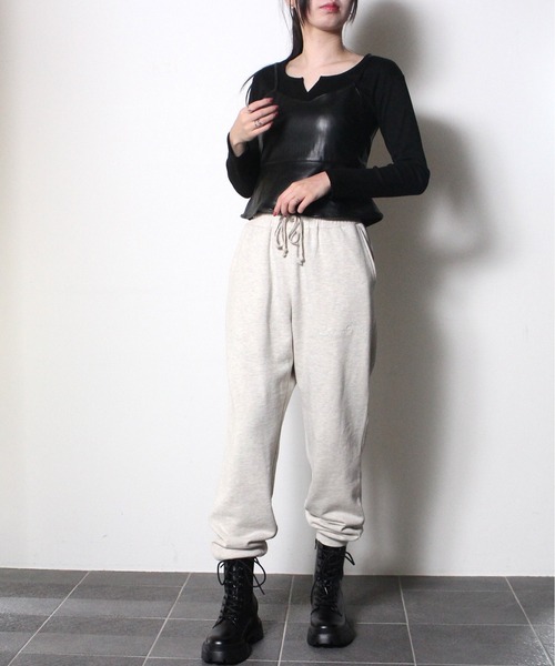 one way（ワンウェイ）の「【oneway Jeans】レザーペプラムリボンブラウス（その他トップス・レディース・ベージュ/ブラック/ライトブラウン/ダークグリーン・FREE）」の11枚目の写真