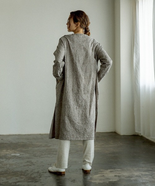 PUAL CE CIN(ピュアルセシン)の「綿花刺繍ワンピース(ワンピース・レディース・ブラック/ベージュ・FREE)」の12枚目の写真