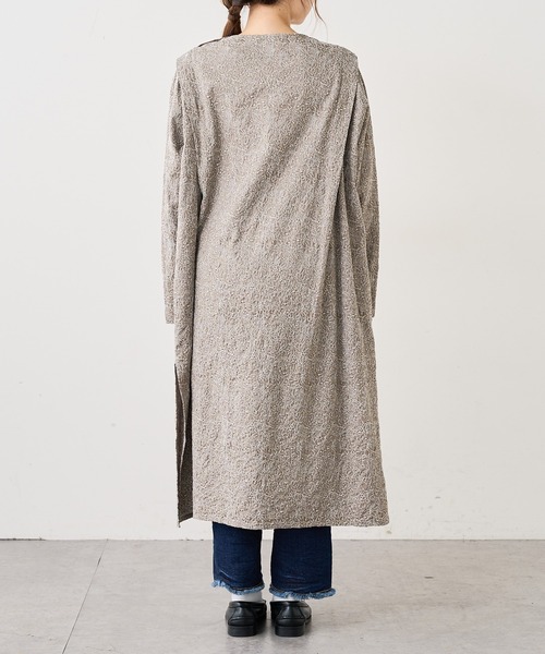 PUAL CE CIN(ピュアルセシン)の「綿花刺繍ワンピース(ワンピース・レディース・ブラック/ベージュ・FREE)」の11枚目の写真