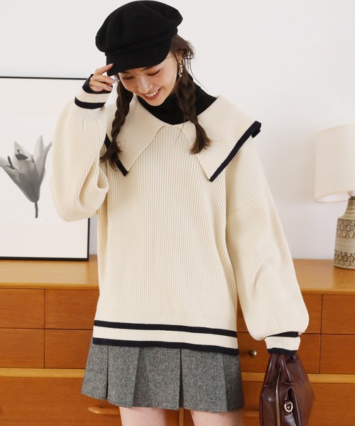 one after another NICE CLAUP(ワンアフターアナザーナイスクラップ)の「コーディネートのアクセントになる。メルトンキャスケット(キャスケット・レディース・ブラック/その他1・FREE)」の8枚目の写真