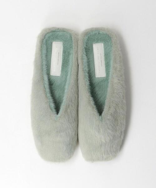 green label relaxing(グリーンレーベルリラクシング)の「<Livelihood (ライブリフッド)>Vカットルームシューズ スリッパ(ルームシューズ/スリッパ・レディース・ダークグレー/ベージュ/ライム・FREE)」の11枚目の写真