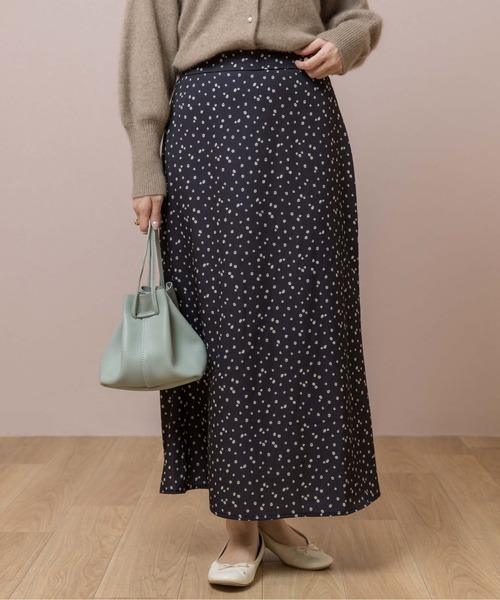 flower(フラワー)の「フラワリードットスカート(スカート・レディース・ブラック/ピンク・FREE)」の2枚目の写真