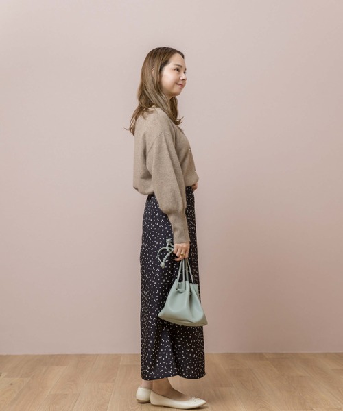 flower(フラワー)の「フラワリードットスカート(スカート・レディース・ブラック/ピンク・FREE)」の9枚目の写真