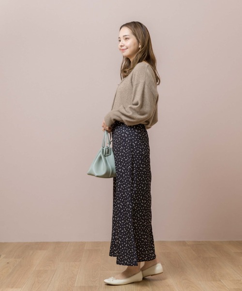 flower(フラワー)の「フラワリードットスカート(スカート・レディース・ブラック/ピンク・FREE)」の8枚目の写真