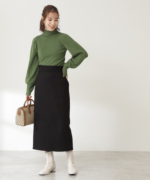 N.（N. Natural Beauty Basic）（エヌエヌナチュラルビューティーベーシック）の「２ＷＡＹタイトスカート（スカート・レディース・ブラック/ベージュ/ブラウン・MEDIUM）」の7枚目の写真