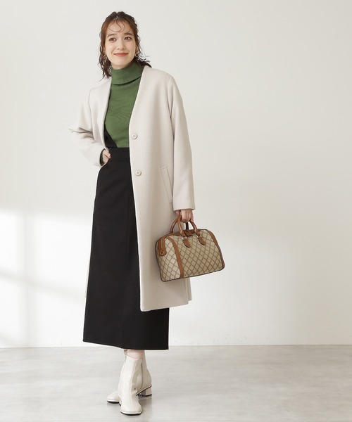 N.（N. Natural Beauty Basic）（エヌエヌナチュラルビューティーベーシック）の「２ＷＡＹタイトスカート（スカート・レディース・ブラック/ベージュ/ブラウン・MEDIUM）」の6枚目の写真