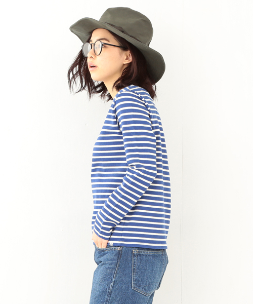 BEAMS BOY（ビームスボーイ）の「◎BEAMS BOY / ボーダー ボートネック（Tシャツ/カットソー・レディース・ブラック/イエロー/ブルー/ネイビー・ONE SIZE）」の19枚目の写真