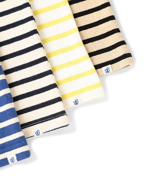 BEAMS BOY（ビームスボーイ）の「◎BEAMS BOY / ボーダー ボートネック（Tシャツ/カットソー・レディース・ブラック/イエロー/ブルー/ネイビー・ONE SIZE）」の17枚目の写真