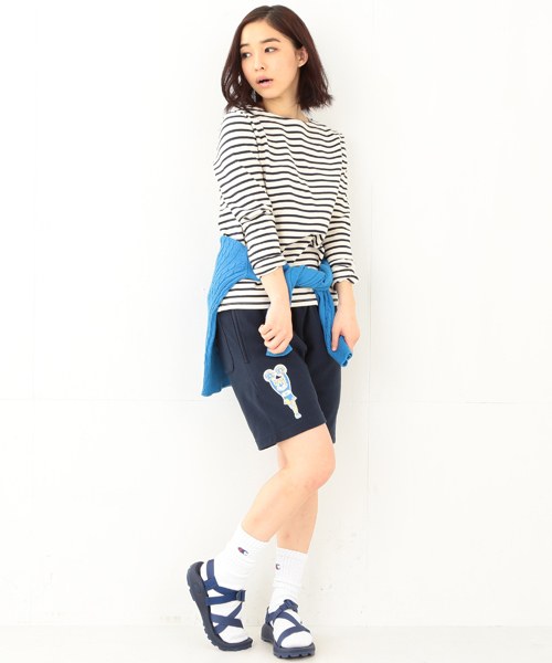 BEAMS BOY（ビームスボーイ）の「◎BEAMS BOY / ボーダー ボートネック（Tシャツ/カットソー・レディース・ブラック/イエロー/ブルー/ネイビー・ONE SIZE）」の9枚目の写真