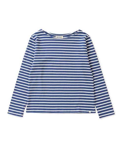 BEAMS BOY（ビームスボーイ）の「◎BEAMS BOY / ボーダー ボートネック（Tシャツ/カットソー・レディース・ブラック/イエロー/ブルー/ネイビー・ONE SIZE）」の6枚目の写真