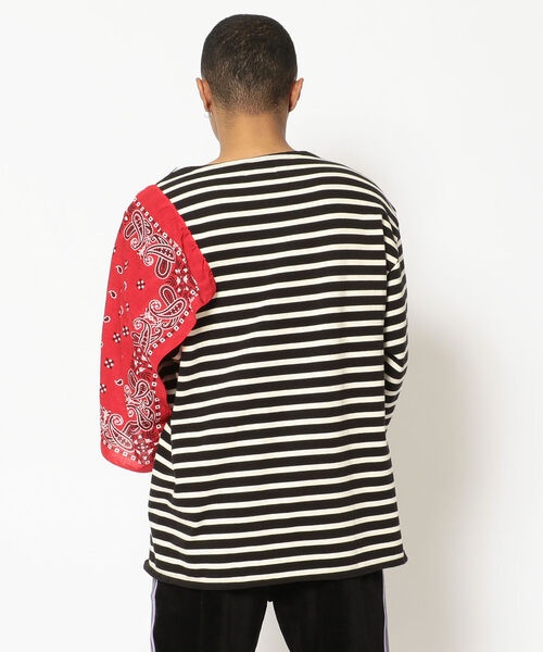 CAL O LINE（キャルオーライン）の「KOTSUBO × cal o line/コツボ×キャルオーライン　BANDANA BASQUE BORDER T バンダナバスクボーダーティー　CKTW-210（Tシャツ/カットソー・メンズ・ブラック・LARGE）」の13枚目の写真