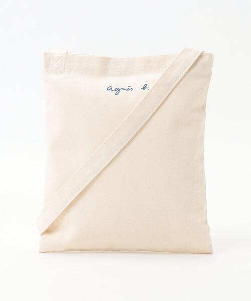 agnes b.（アニエスベー）の「SDK1 E POCHETTE キッズ ローラ・エレン グラフィック サコッシュ（ショルダーバッグ・キッズ・ベージュ・UNI）」の4枚目の写真