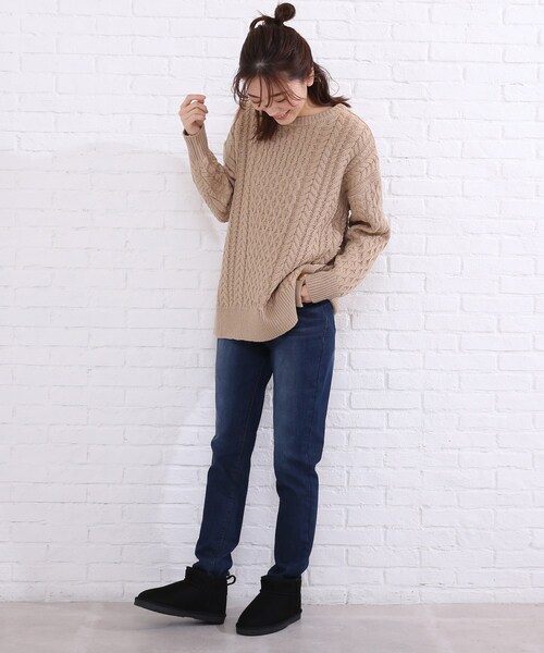 SHOO・LA・RUE(シューラルー)の「◆【テフロン】シュートンウルトラショート(ブーツ・レディース・ブラック/グレー/サンドベージュ・35/45/25)」の6枚目の写真