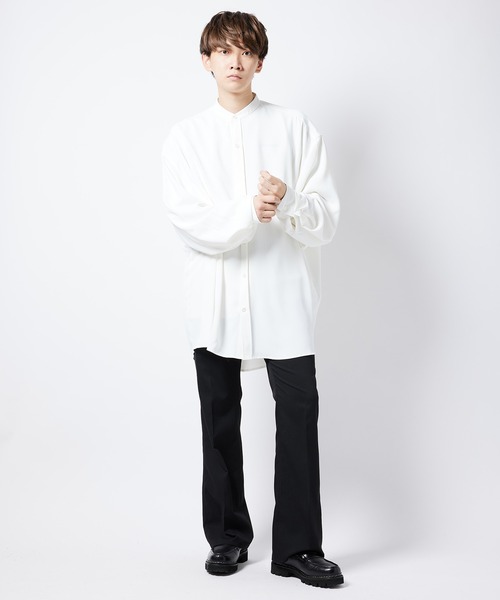 re_k by JUNRED(レクバイジュンレッド)の「【 re_k by JUNRed 】レングスが選べるTRスリムフレアパンツ(その他パンツ・メンズ・ブラック/ベージュ系その他/レッド系その他2・S1/S/M/L/M1/L1)」の9枚目の写真