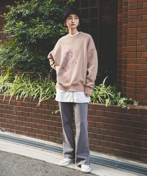 SENSE OF PLACE by URBAN RESEARCH(センスオブプレイスバイアーバンリサーチ)の「『別注』MARIYASUZUKI×SENSE OF PLACE スウェット(スウェット・レディース・アイボリー/ベージュ・ONE)」の11枚目の写真