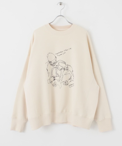 SENSE OF PLACE by URBAN RESEARCH(センスオブプレイスバイアーバンリサーチ)の「『別注』MARIYASUZUKI×SENSE OF PLACE スウェット(スウェット・レディース・アイボリー/ベージュ・ONE)」の15枚目の写真