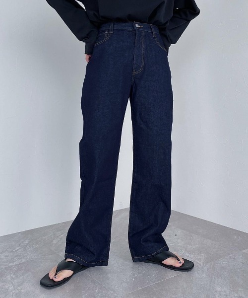 PAGEBOY（ページボーイ）の「クラシックストレート（デニムパンツ・レディース・ホワイト/インディゴブルー/サックスブルー/ブラック系その他/ブルー系その他/ネイビー・25inch/24inch/26inch/27inch）」の13枚目の写真