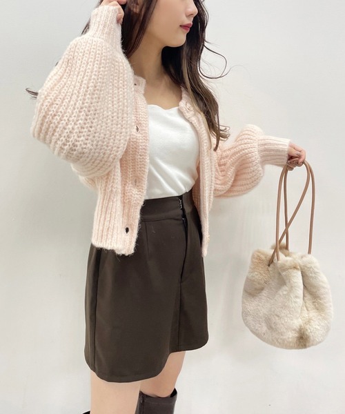 one after another NICE CLAUP（ワンアフターアナザーナイスクラップ）の「美シルエットなシンプルスカパン（その他パンツ・レディース・ブラック/ブラウン/アイボリー・FREE）」の12枚目の写真