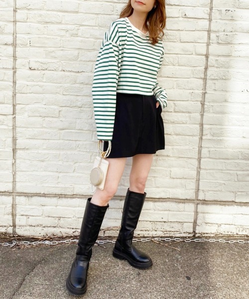 one after another NICE CLAUP（ワンアフターアナザーナイスクラップ）の「美シルエットなシンプルスカパン（その他パンツ・レディース・ブラック/ブラウン/アイボリー・FREE）」の20枚目の写真