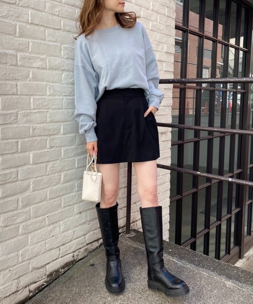 one after another NICE CLAUP（ワンアフターアナザーナイスクラップ）の「美シルエットなシンプルスカパン（その他パンツ・レディース・ブラック/ブラウン/アイボリー・FREE）」の11枚目の写真