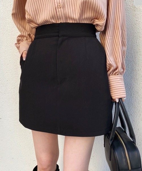 one after another NICE CLAUP（ワンアフターアナザーナイスクラップ）の「美シルエットなシンプルスカパン（その他パンツ・レディース・ブラック/ブラウン/アイボリー・FREE）」の15枚目の写真