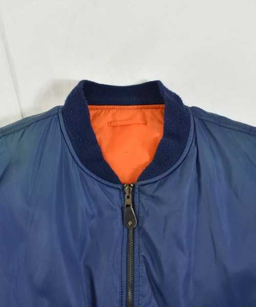 VINTAGE（ヴィンテージ）の「【ヴィンテージ古着】90s PHENOM MA-1 フライトジャケット（MA-1・メンズ・ネイビー・LARGE）」の5枚目の写真