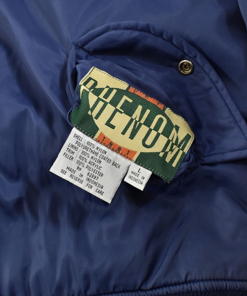 VINTAGE（ヴィンテージ）の「【ヴィンテージ古着】90s PHENOM MA-1 フライトジャケット（MA-1・メンズ・ネイビー・LARGE）」の2枚目の写真