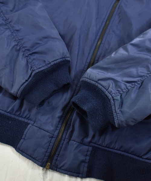 VINTAGE（ヴィンテージ）の「【ヴィンテージ古着】90s PHENOM MA-1 フライトジャケット（MA-1・メンズ・ネイビー・LARGE）」の6枚目の写真