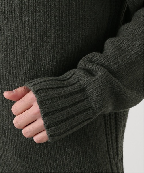 EDIFICE（エディフィス）の「3ゲージ ウール/カシミヤ LOVER クルーネック ニット（ニット/セーター・メンズ・ベージュ/カーキ/バーガンディー・MEDIUM/LARGE）」の11枚目の写真