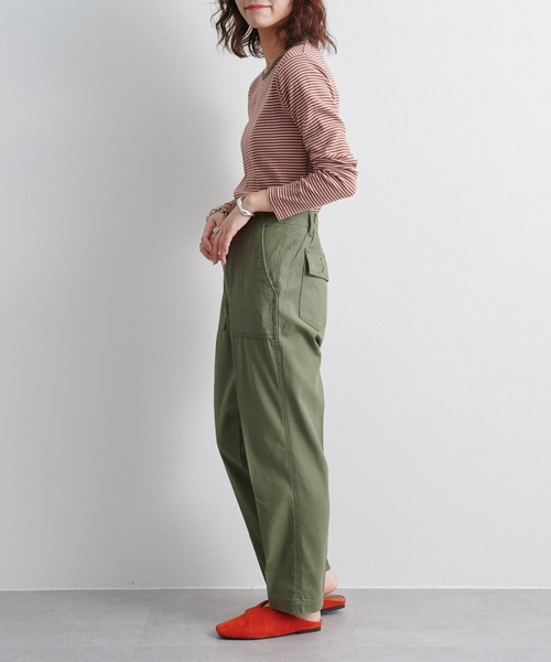 MILLER（ミラー）の「【Miller/ミラー】別注ボーダー長袖（Tシャツ/カットソー・レディース・ブルー/ピンク/ブラウン・ONE SIZE）」の10枚目の写真