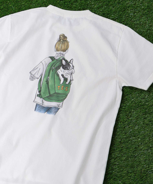 The Endless Summer(エンドレスサマー)の「TES MALIBU STAR CAMP GIRL T-SHIRT / Tシャツ(Tシャツ/カットソー・メンズ・ホワイト/サーモンピンク/イエロー・SMALL/MEDIUM/LARGE/X-LARGE)」の2枚目の写真