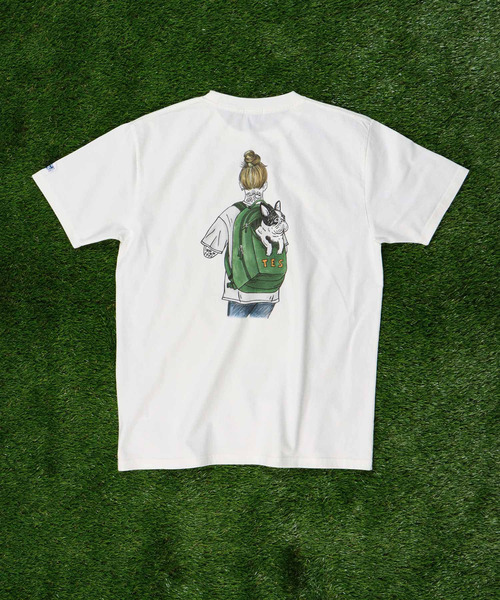 The Endless Summer(エンドレスサマー)の「TES MALIBU STAR CAMP GIRL T-SHIRT / Tシャツ(Tシャツ/カットソー・メンズ・ホワイト/サーモンピンク/イエロー・SMALL/MEDIUM/LARGE/X-LARGE)」の5枚目の写真