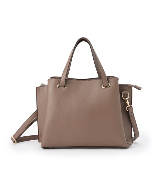 DRESKIP(ドレスキップ)の「◆【通勤】オ-バル金具2wayあおりト-ト(トートバッグ・レディース・ブラック/グレー/ブラウン系その他・00)」の3枚目の写真