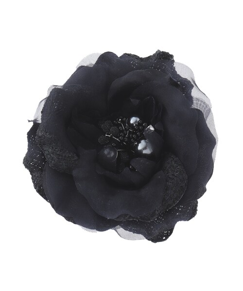 UNTITLED（アンタイトル）の「◆ソフィアツイードコサージュ（ブローチ/コサージュ・レディース・ベージュ系その他7/ネイビー系8/ブラック系5・00）」の3枚目の写真