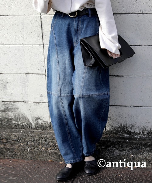 antiqua（アンティカ）の「ボールパンツ（デニムパンツ・レディース・ブルー系その他/ノンウォッシュ・M/L）」の7枚目の写真
