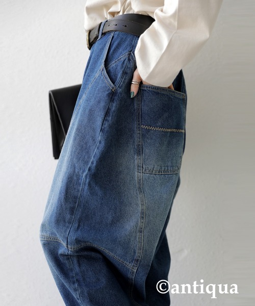antiqua（アンティカ）の「ボールパンツ（デニムパンツ・レディース・ブルー系その他/ノンウォッシュ・M/L）」の13枚目の写真