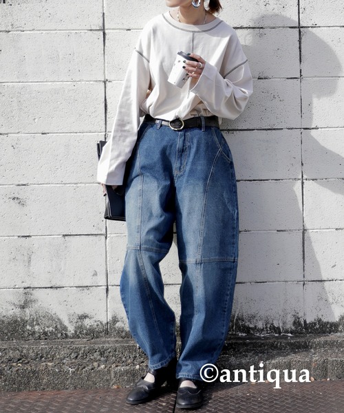 antiqua（アンティカ）の「ボールパンツ（デニムパンツ・レディース・ブルー系その他/ノンウォッシュ・M/L）」の16枚目の写真