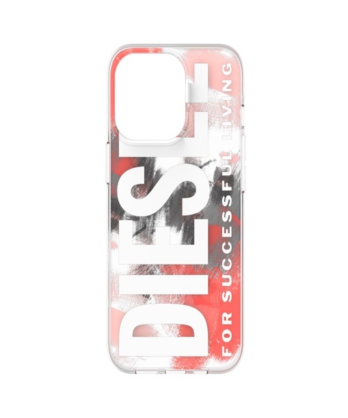 GLOBAL FORME CONCRETE(グローバルフォルムコンクリート)の「DIESEL Clear Military Brush iP2021 6.1/6.1 Pro-Red(スマホケース/カバー・レディース・レッド・FREE)」の1枚目の写真