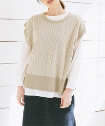 【Sサイズ WEB限定】【親子リンク】ニットベストアンサンブル22SS