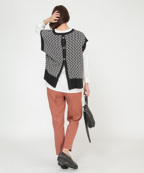 ikka（イッカ）の「【Sサイズ WEB限定】【親子リンク】ニットベストアンサンブル22SS（アンサンブル・レディース・ブラック/ミント/スモークグレー/その他1/その他4・S/M/L）」の13枚目の写真