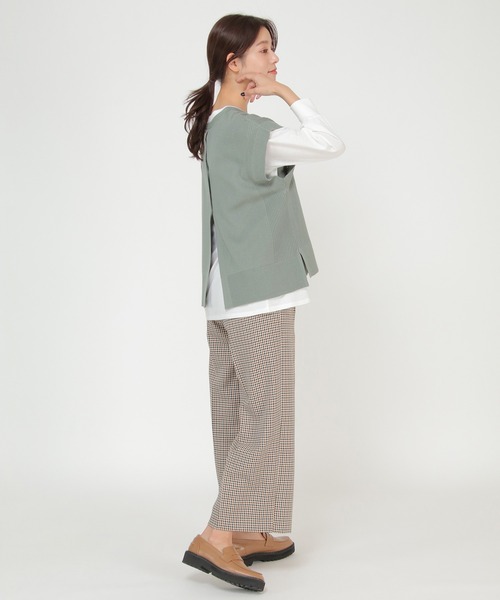 ikka（イッカ）の「【Sサイズ WEB限定】【親子リンク】ニットベストアンサンブル22SS（アンサンブル・レディース・ブラック/ミント/スモークグレー/その他1/その他4・S/M/L）」の11枚目の写真