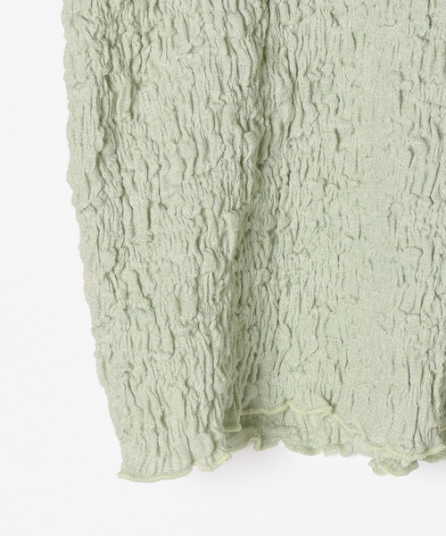 Heather(ヘザー)の「ポコポコ襟カーディガン 273041(カーディガン/ボレロ・レディース・ブラック/グリーン/アイボリー・FREE)」の7枚目の写真