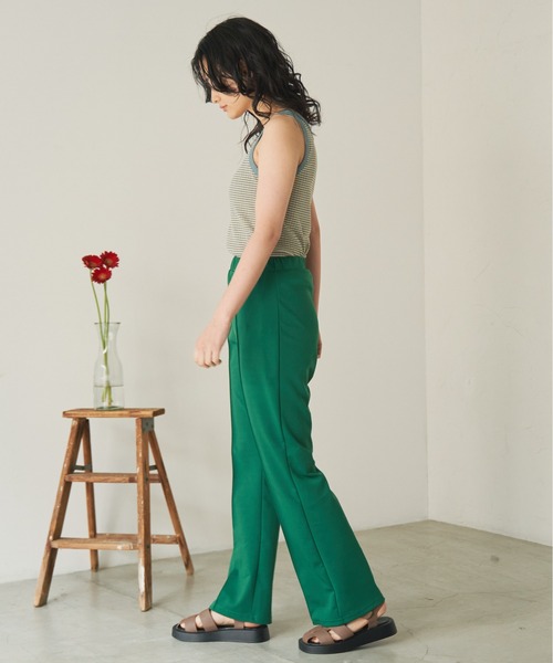 ANGIE（アンジー）の「ランダムリブタンクトップ/無地/ボーダー（タンクトップ・レディース・オフホワイト/ブラウン系その他/ブルー系その他/イエロー系その他/スミクロ/ダークオレンジ・FREE）」の10枚目の写真