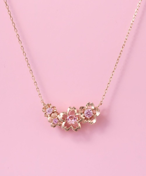 SAMANTHA SILVA(サマンサシルバ)の「SAKURA swingleネックレス(ネックレス・レディース・ピンクゴールド・40cm)」の10枚目の写真